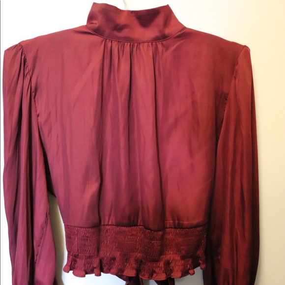 ZARA Blouse with Back Neckline Detail/ New/ Size M - Picture 3 of 5
